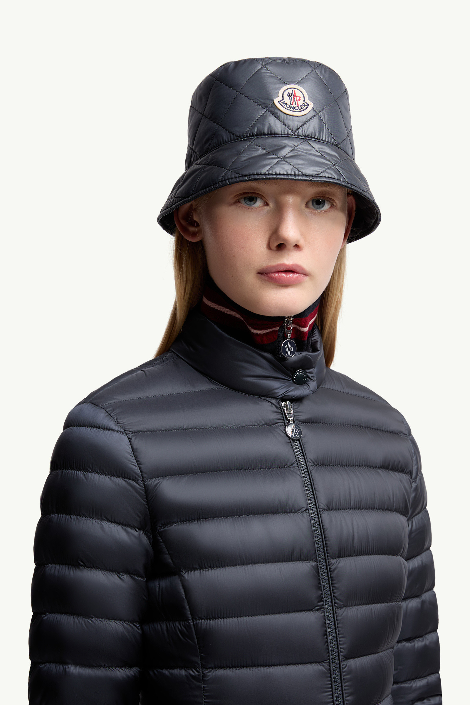 Diamond-Quilted Padded Bucket Hat - 2