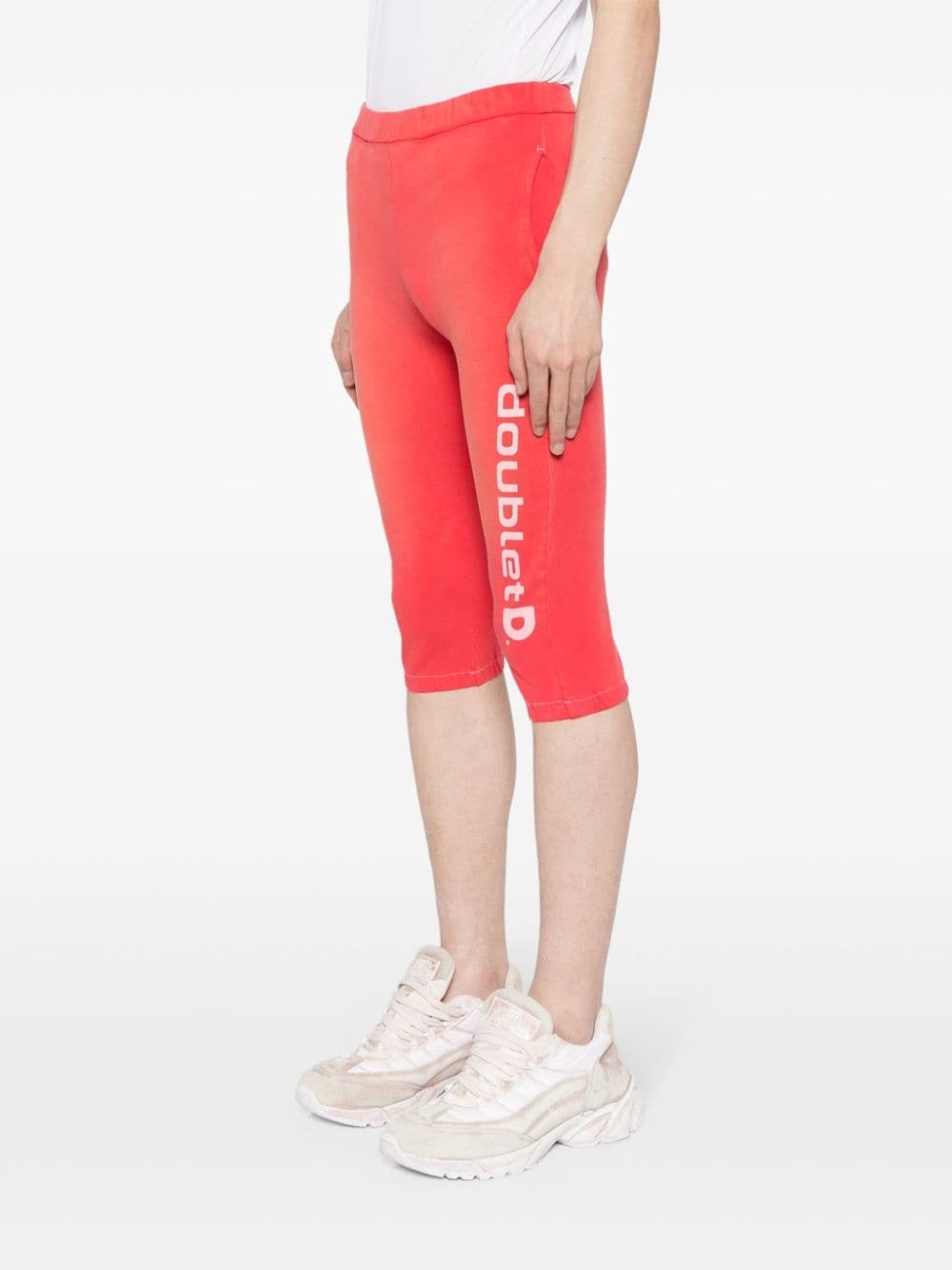 logo-print cotton-blend shorts - 3