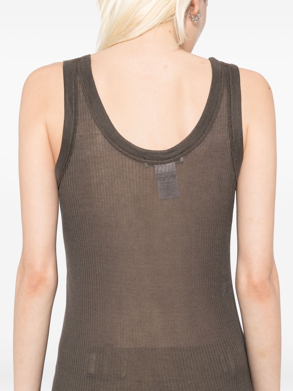 seamless ribbed tank top - 5