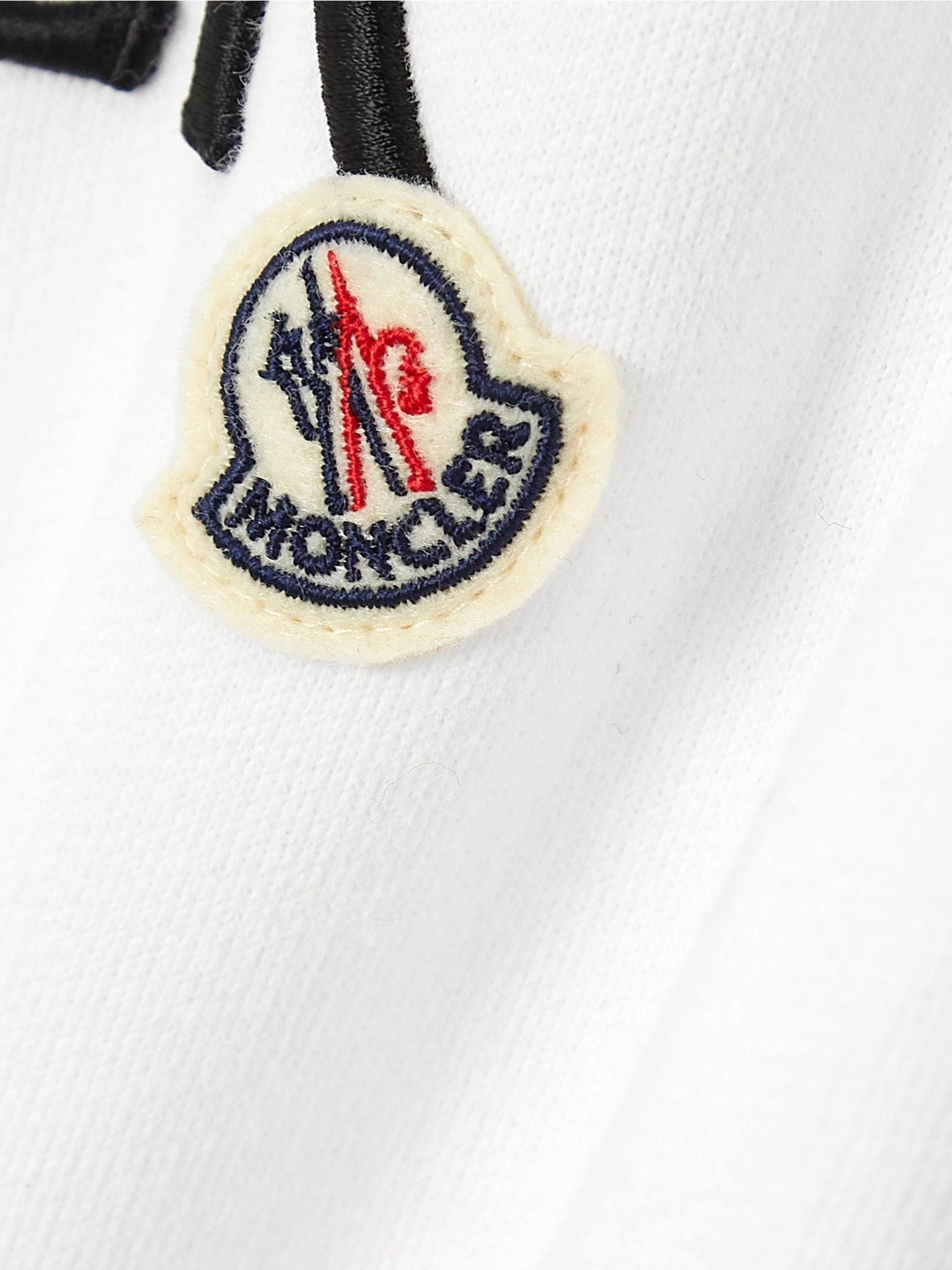 Appliquéd cotton-jersey hoodie White - 5