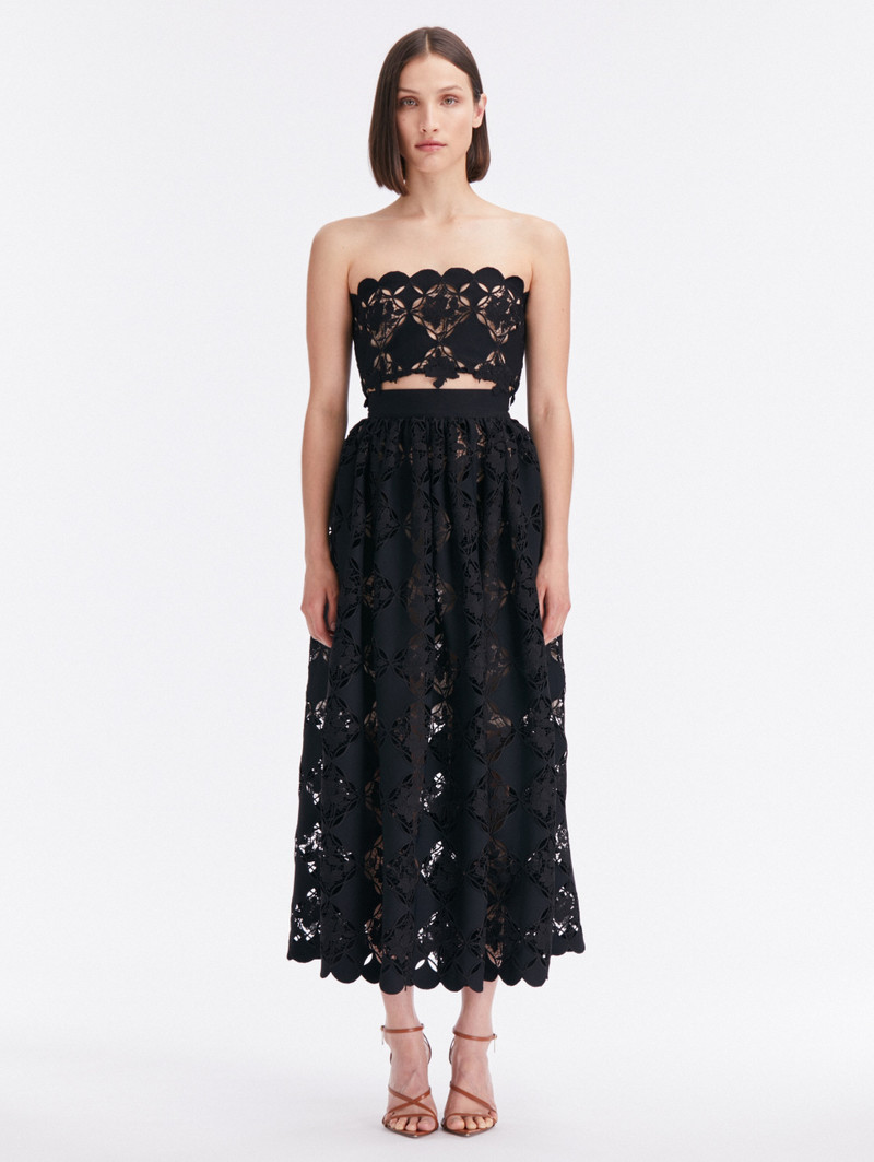 GARDENIA GUIPURE EYELET SKIRT 1