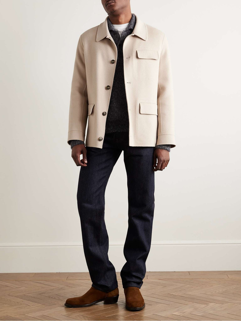 Yves Salomon Wool and Cashmere-Blend Felt Overshirt outlook