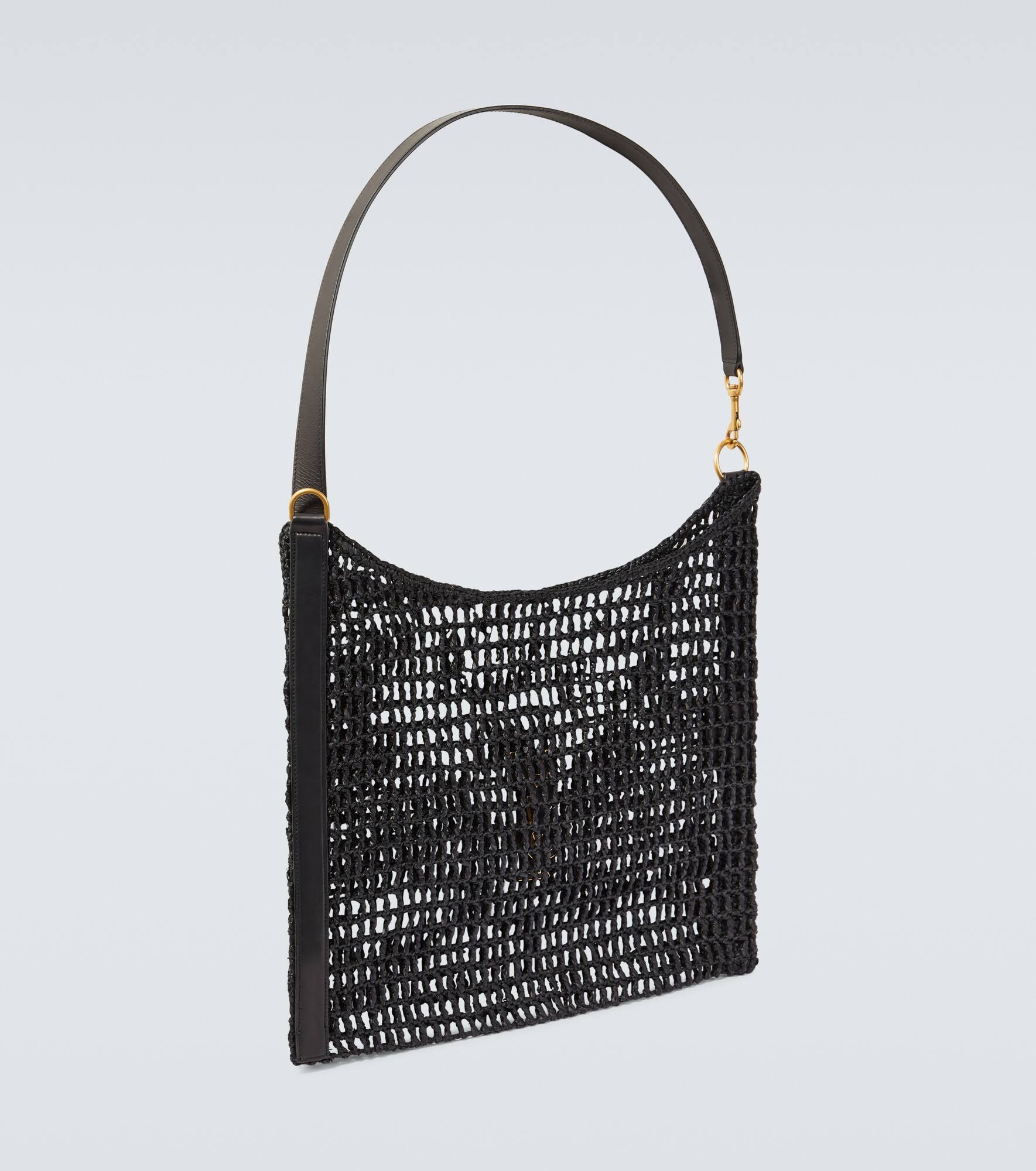 Oxalis leather-trimmed shoulder bag - 5