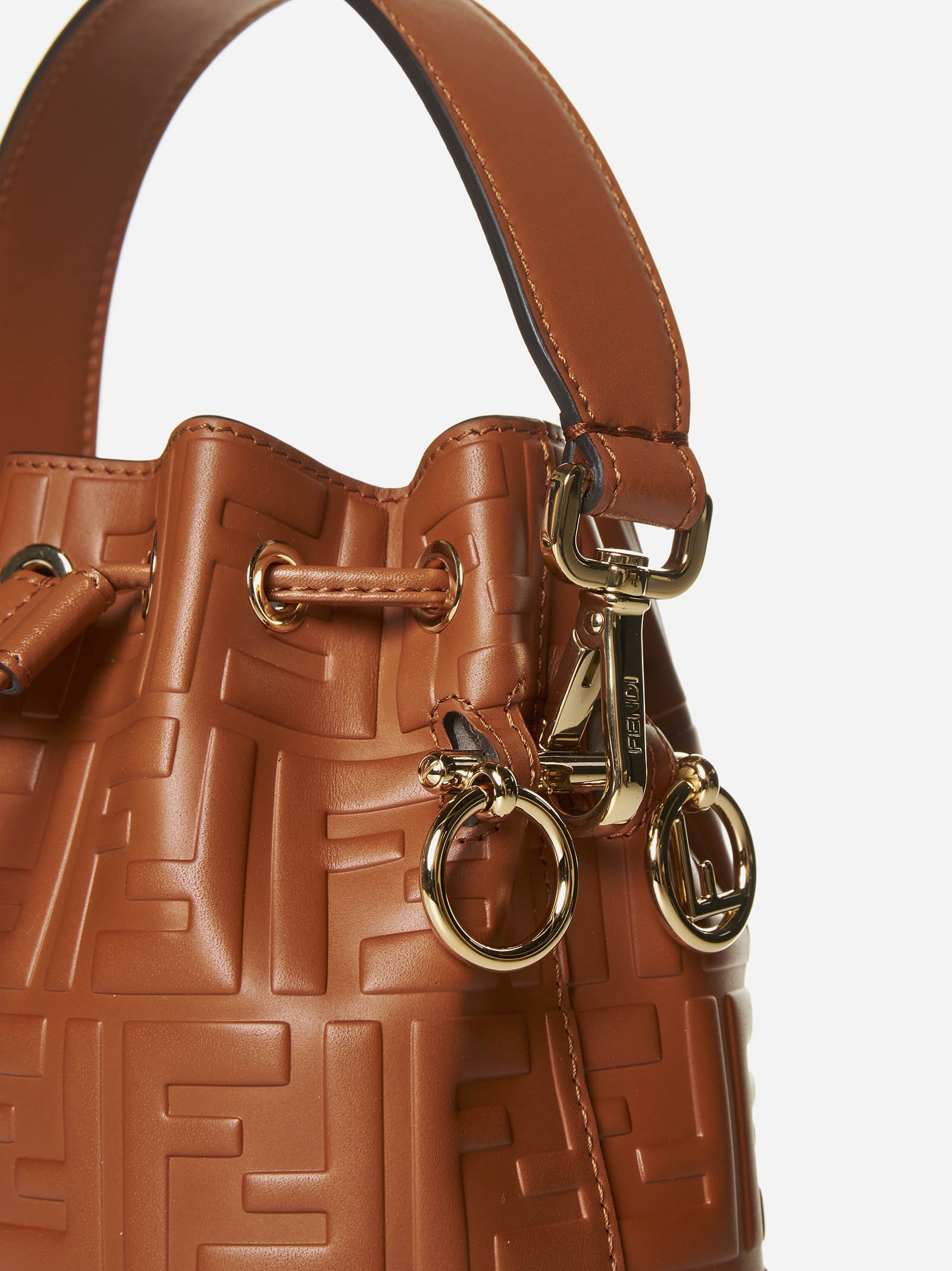 Women's Ff Leather 'mon Tresor' Mini Bag by Fendi