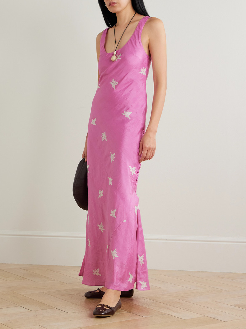 ALIX OF BOHEMIA Jasmine Floral-print Silk Midi Dress outlook