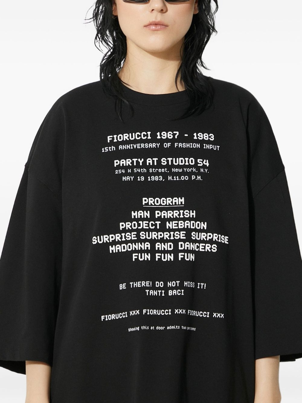 text-print T-shirt - 4