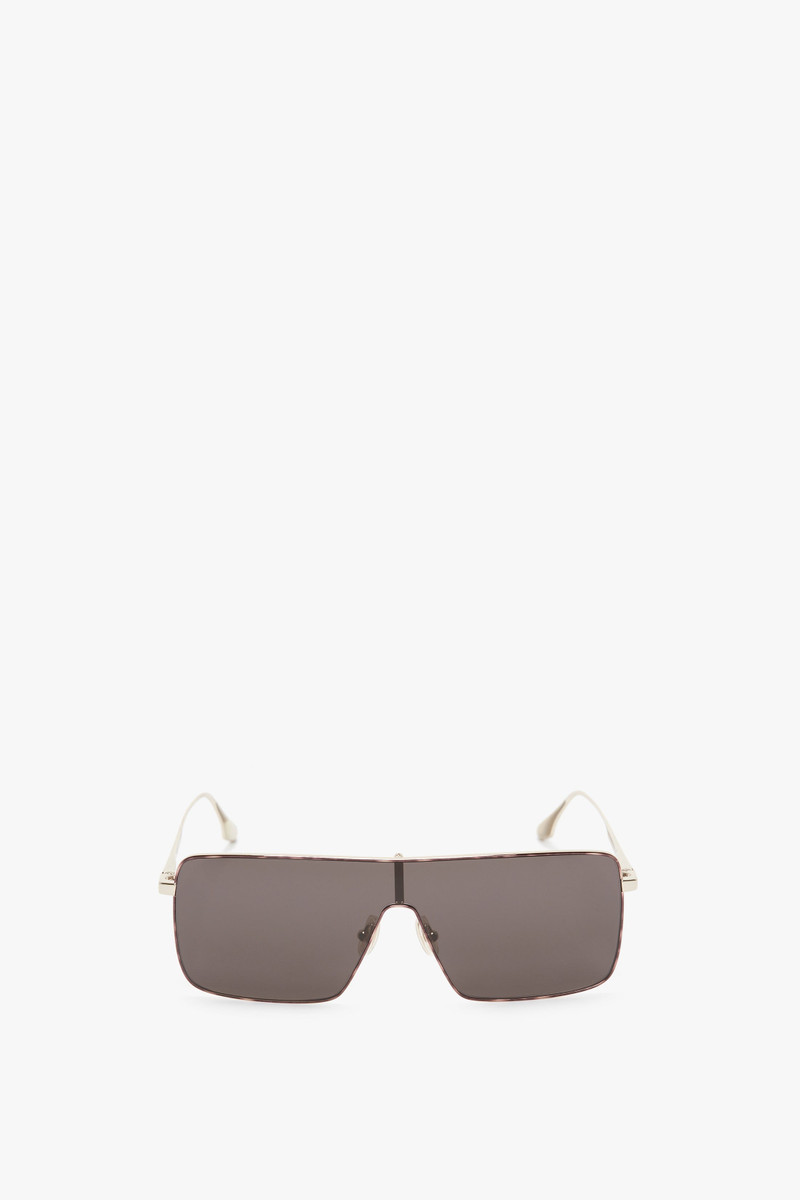 Rectangular Visor In Gold-Smoke 1