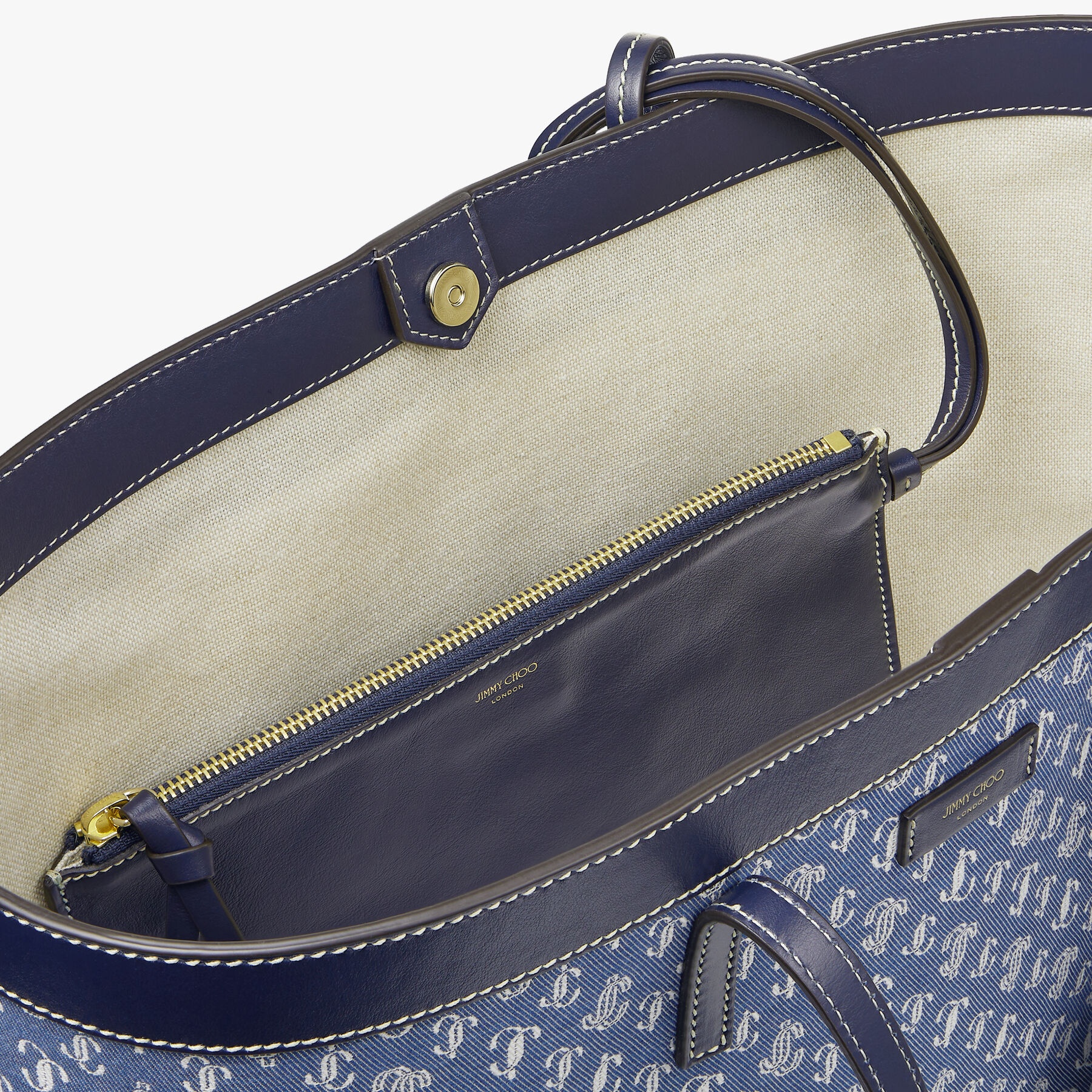 Nine2five E/W
Denim JC Monogram Tote Bag - 6