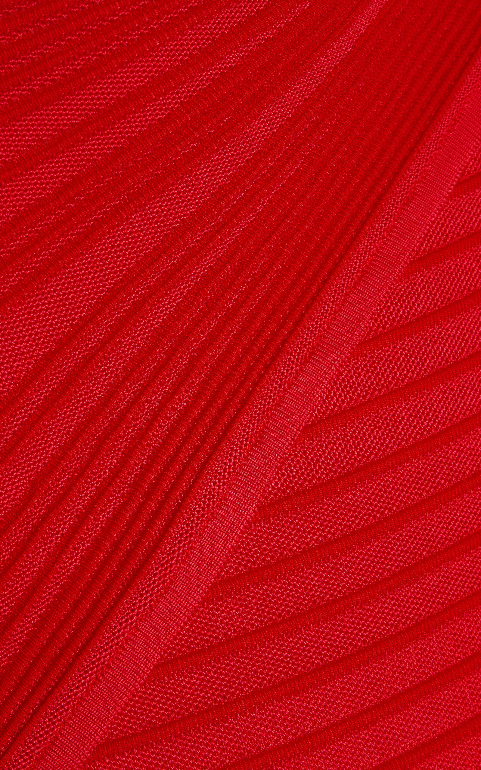 Knit Midi Skirt red - 5