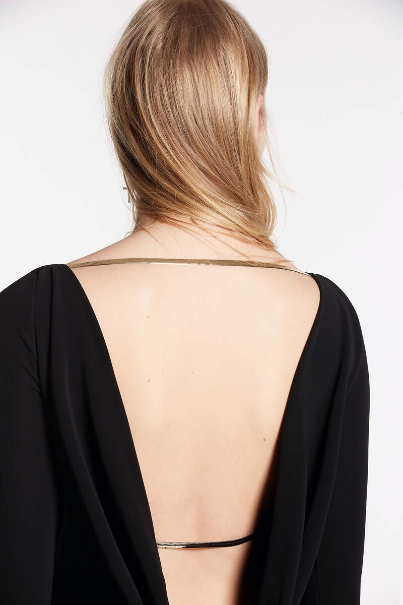 OPEN BACK LONG DRESS - 4