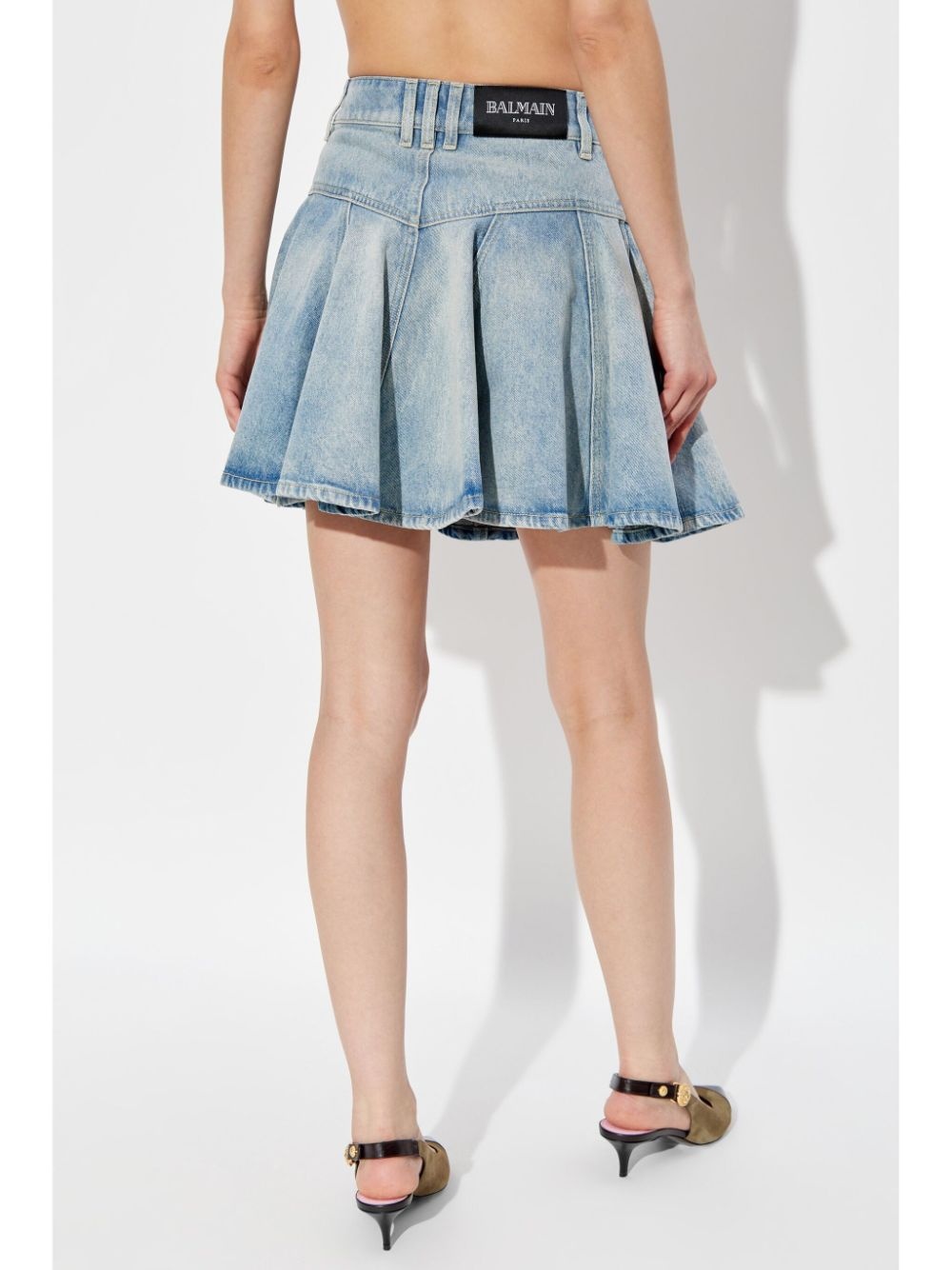 denim mini skirt - 4