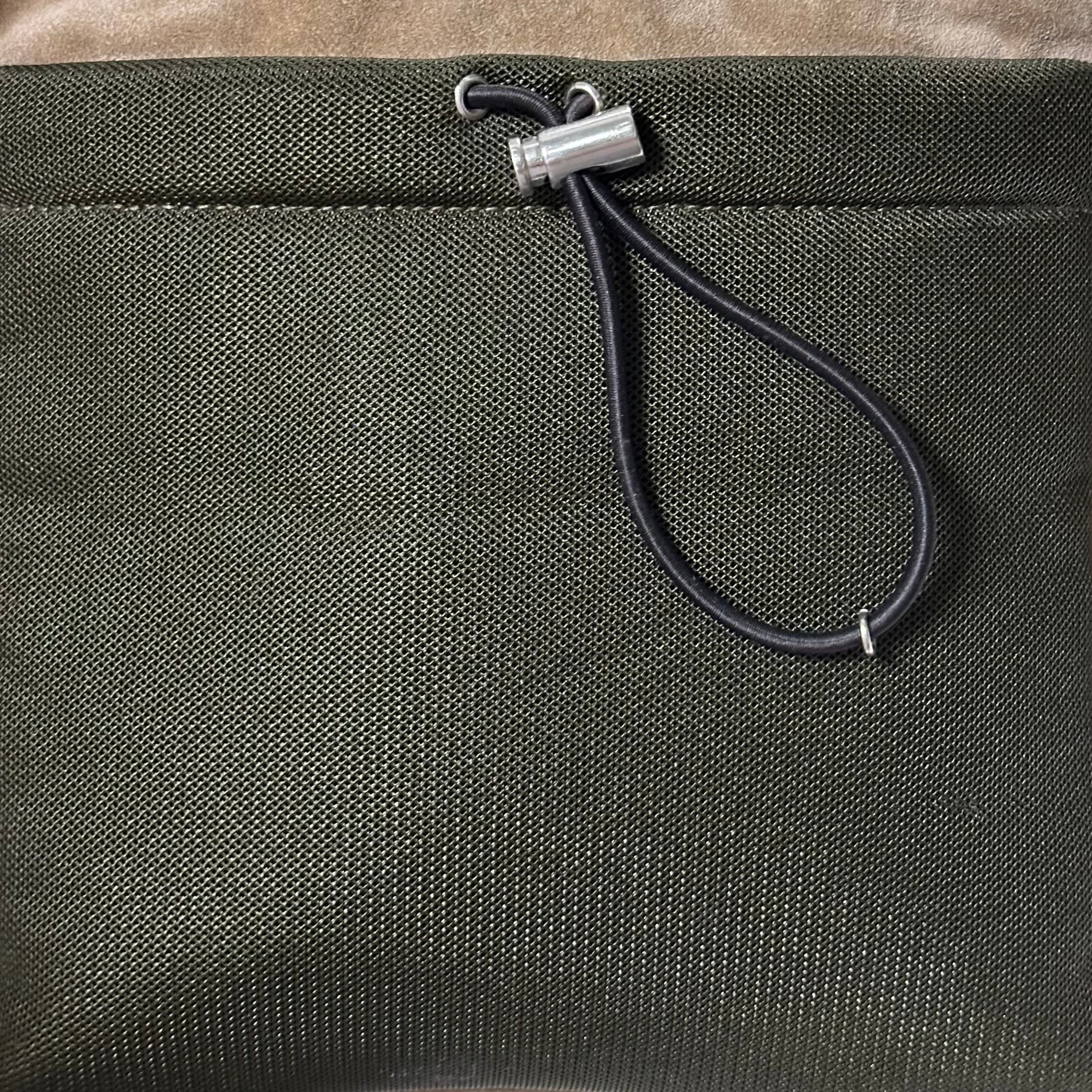 PRADA Fall Winter 1999 Appliqué Leaves Suede and Mesh Hand Bag - 6