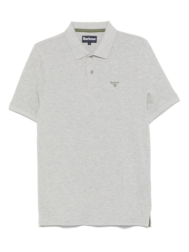 embroidered-logo polo shirt 1