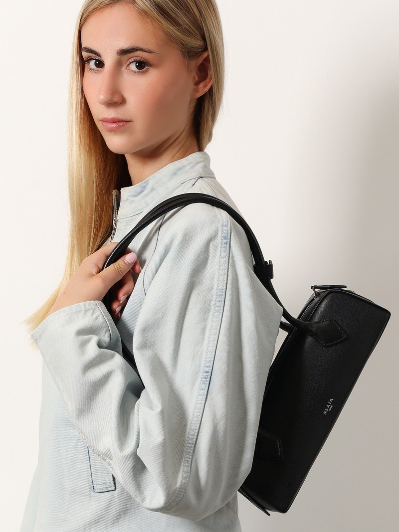Alaïa Teckel Small Leather Shoulder Bag outlook