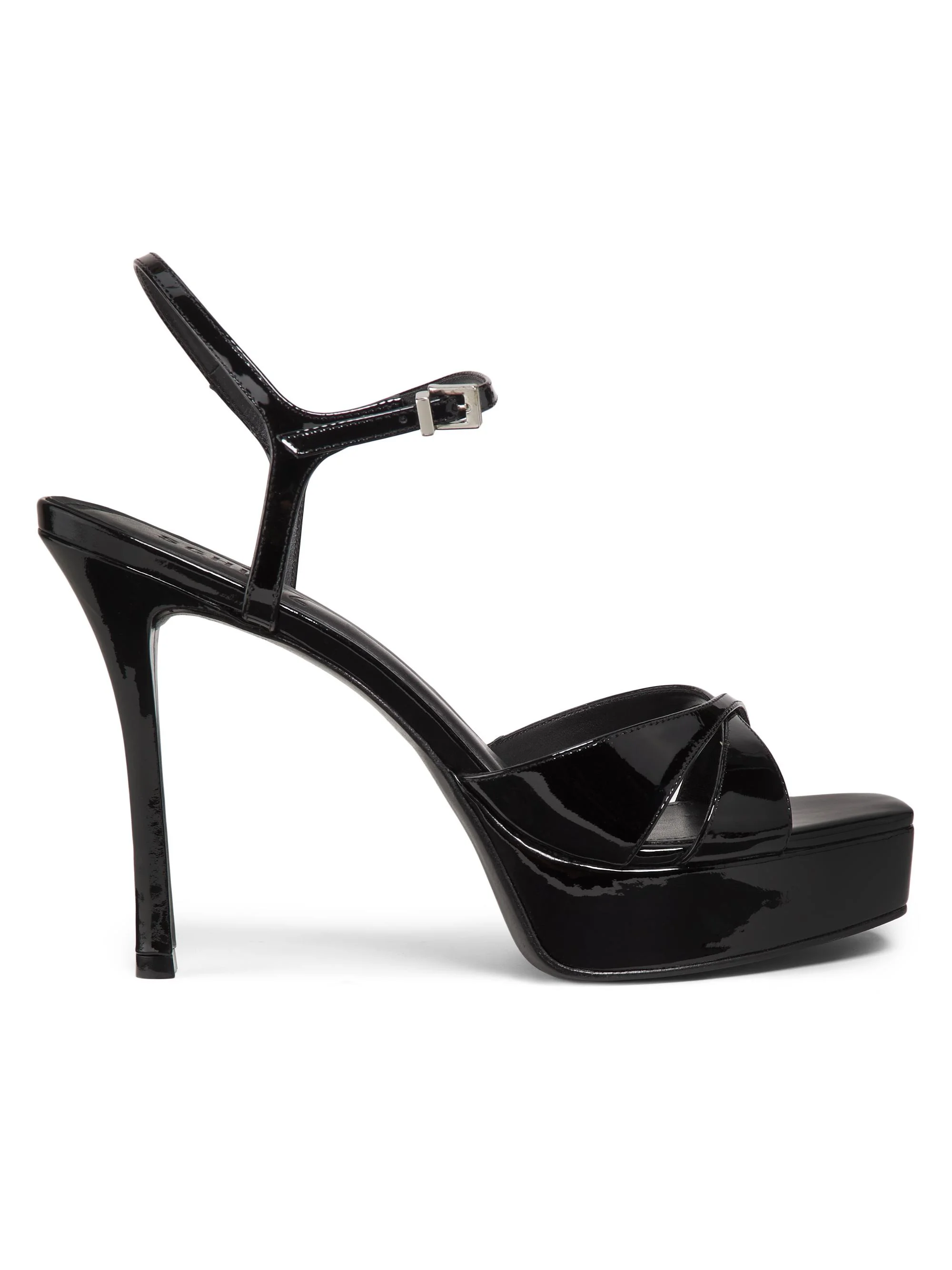 Women's Maxine 120MM Patent Leather Platform Sandals - Black - 1