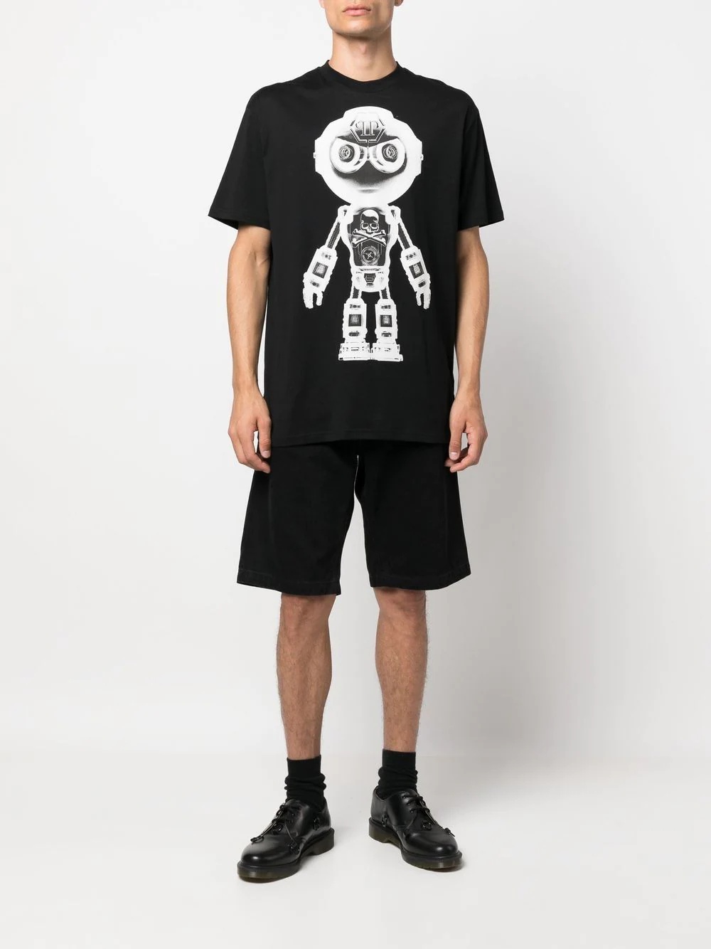 Robot logo print T-shirt - 2