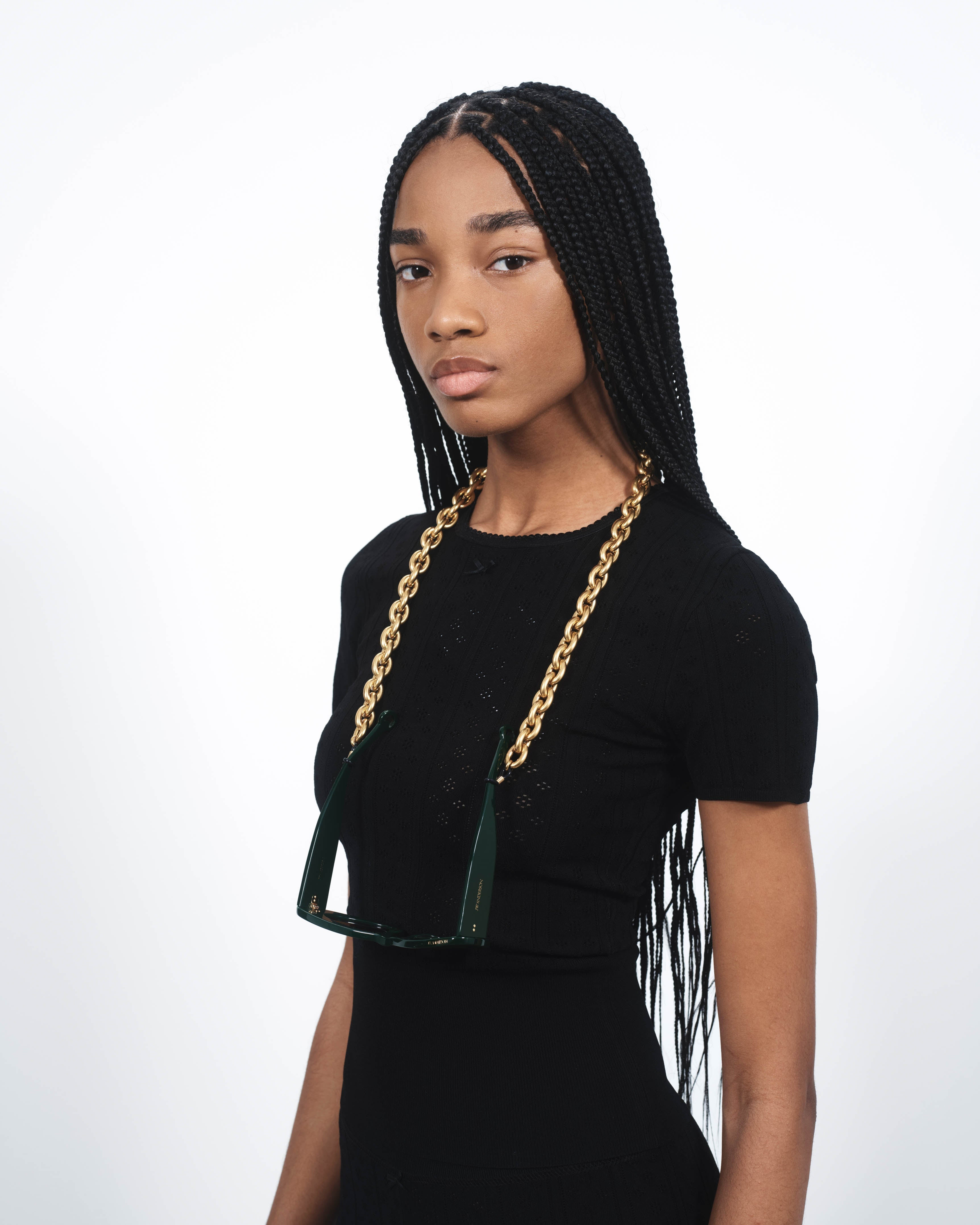 CHAIN-LINK SUNGLASSES CHAIN STRAP IN GOLD TONE - 3