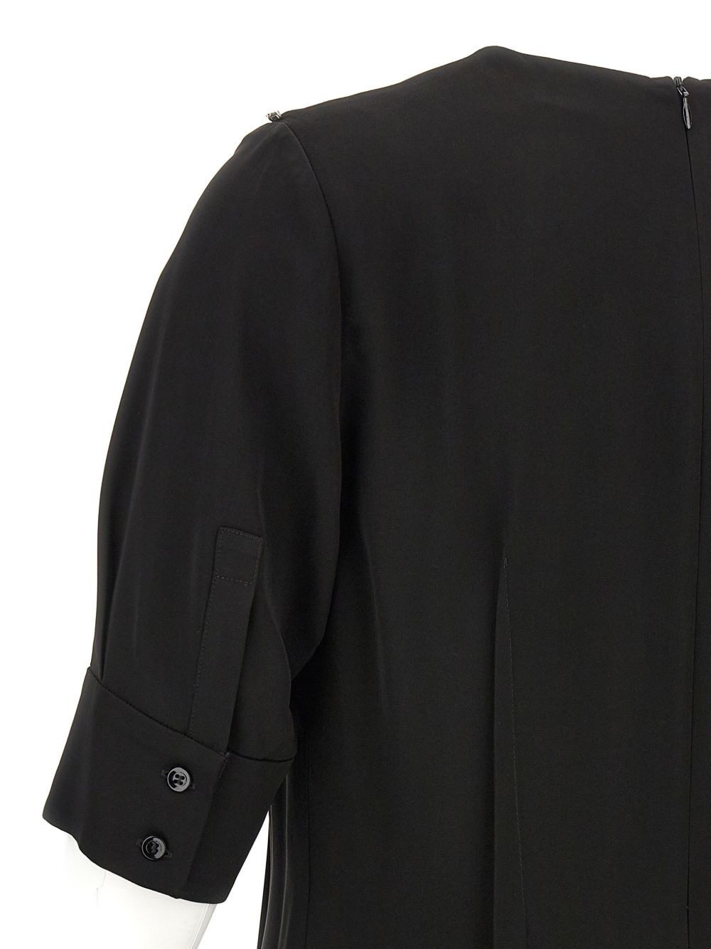 short-sleeve crew-neck dress - 4