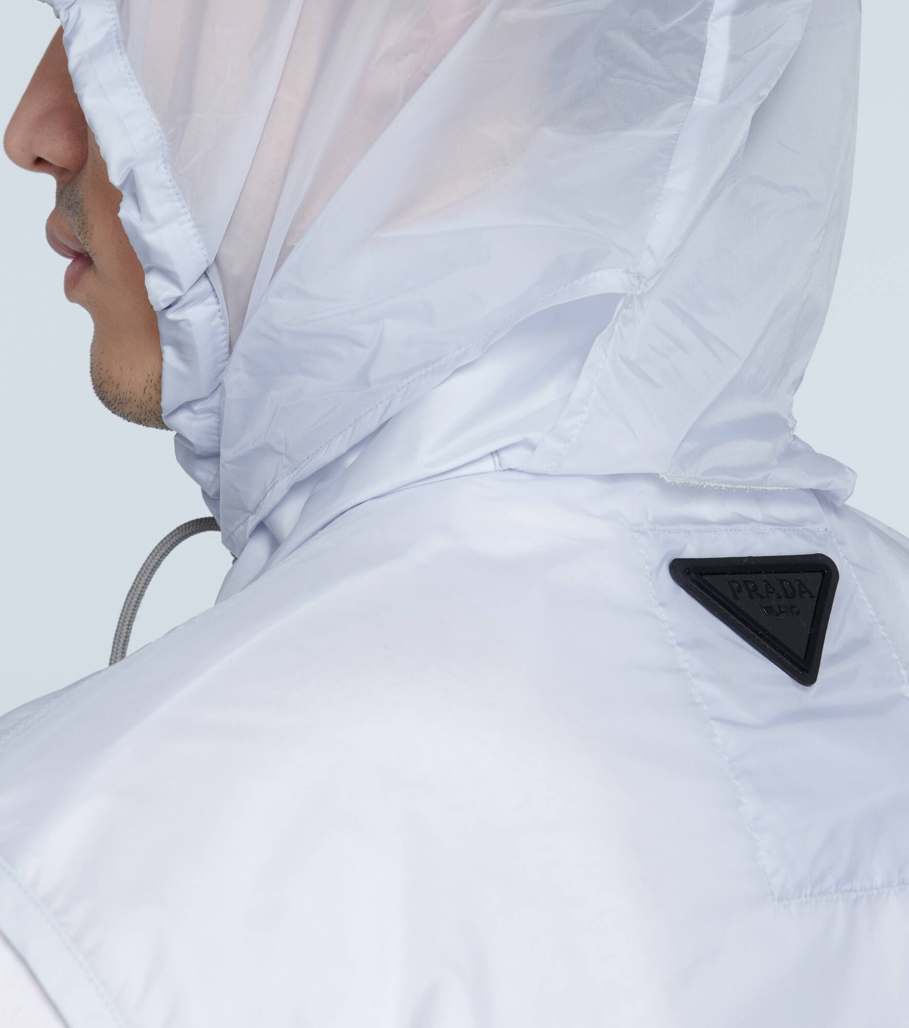 technical gilet with packaway hood - 5