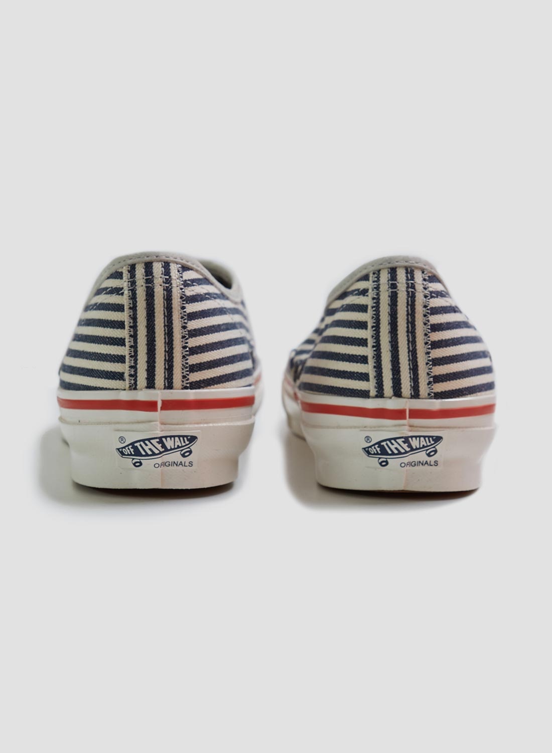 Vans Vault x Nigel Cabourn OG Authentic LX in Stripes Navy - 7