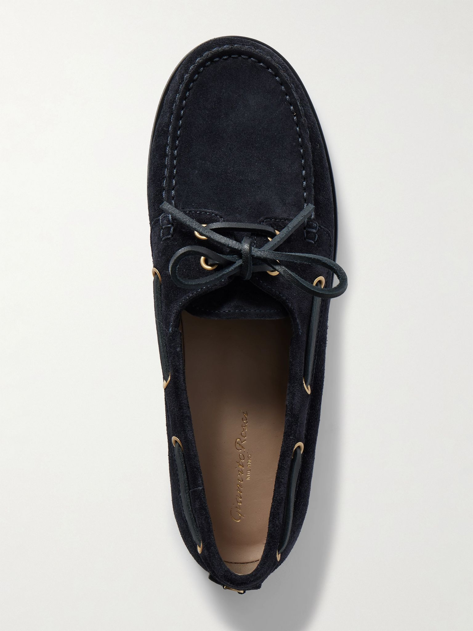 Vandée suede boat shoes Navy - 5