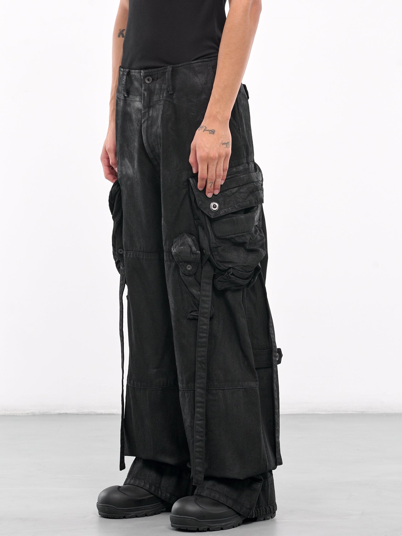 Waxed Cargo Pants - 2