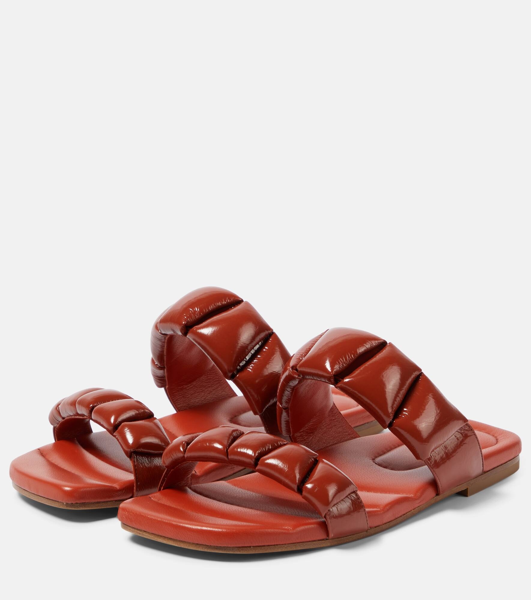 Leather slides - 5