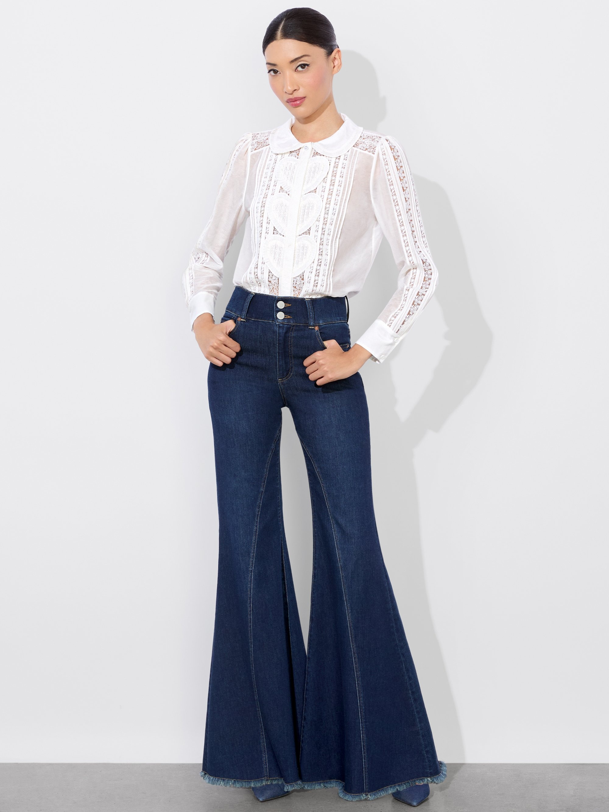 KURT MIXED MEDIA BLOUSE - 6