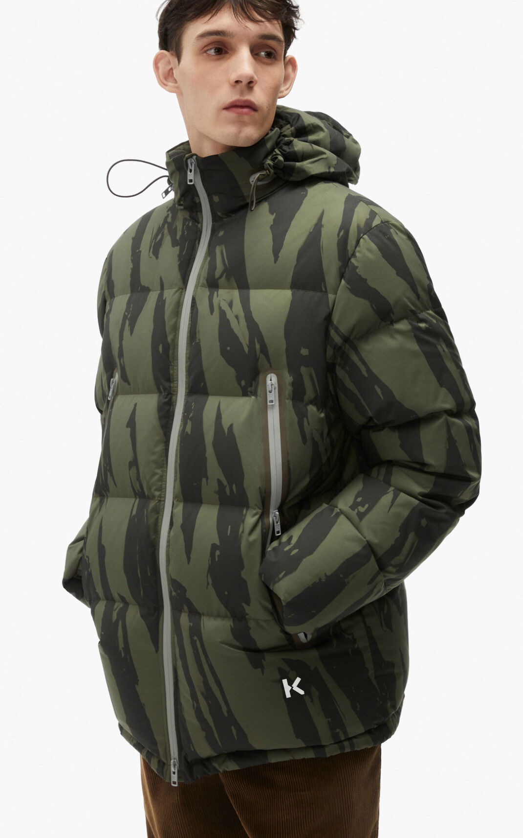 Pleat Camo' down jacket - 2