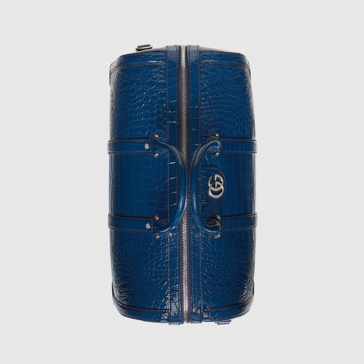 Crocodile duffle bag with Double G - 6
