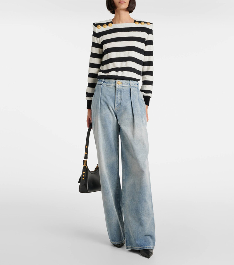 Balmain High-rise wide-leg jeans outlook