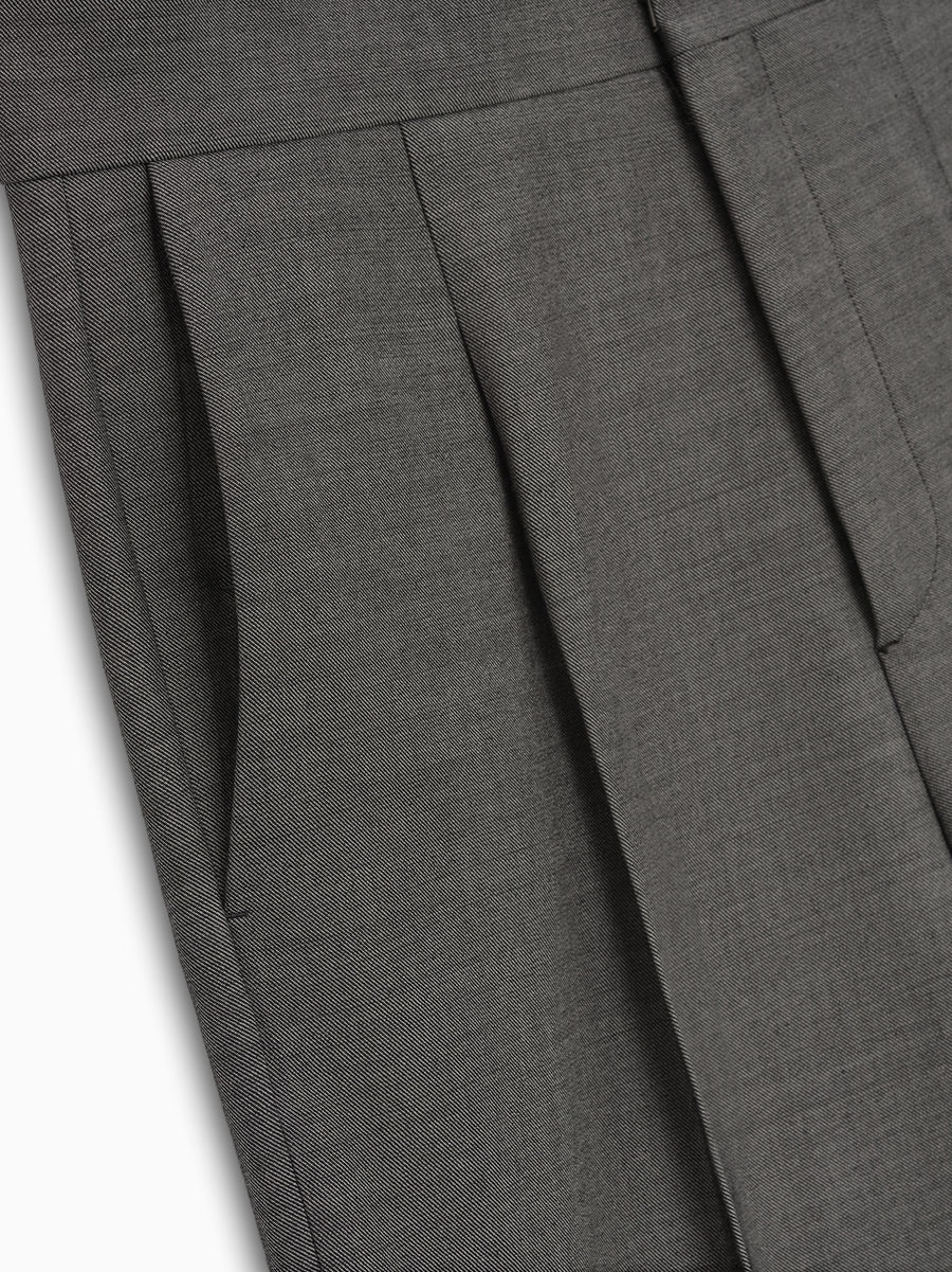 Double Cotton Wool Wide Leg Trousers - 3