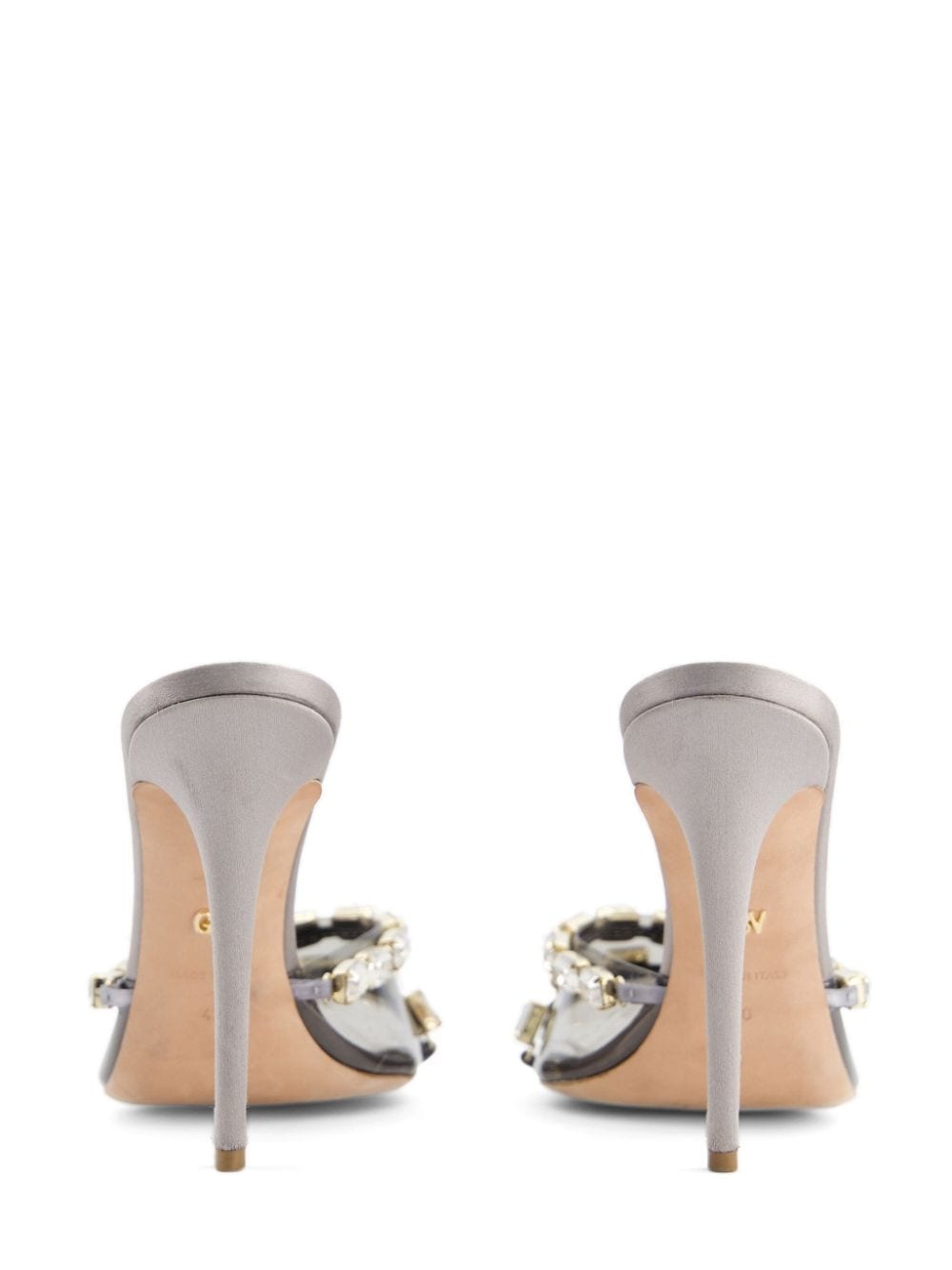 90mm crystal-embellished leather mules - 4