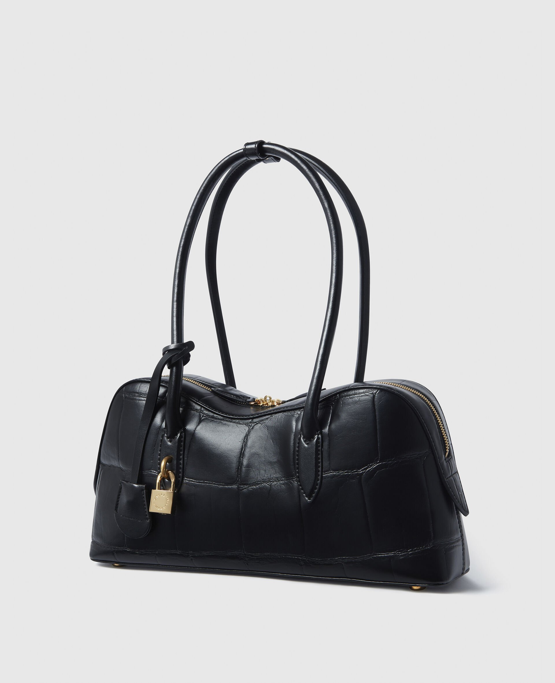 Ryder Crocodile-Embossed Shoulder Bag - 3