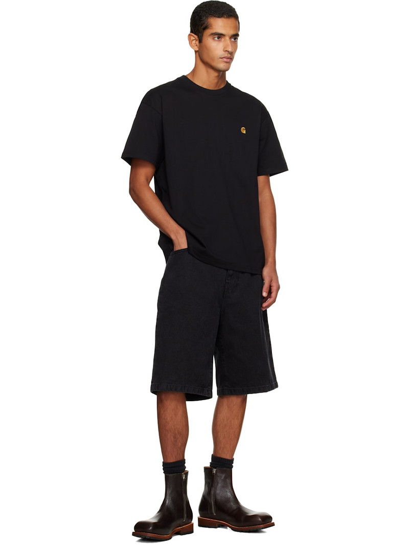 Carhartt Black Landon Denim Shorts outlook