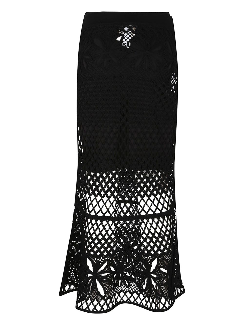 crochet-effect maxi skirt - 2