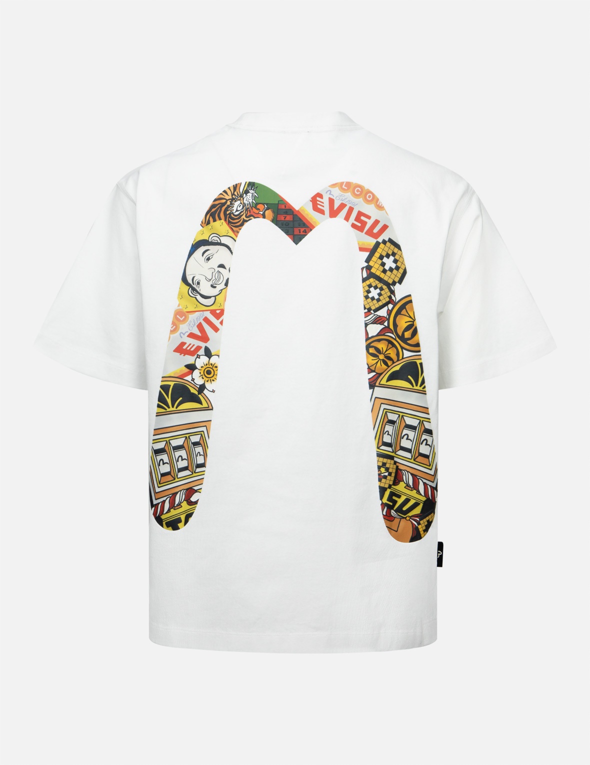 LUCKY SLOT MACHINE DAICOCK PRINT RELAX FIT T-SHIRT - 2