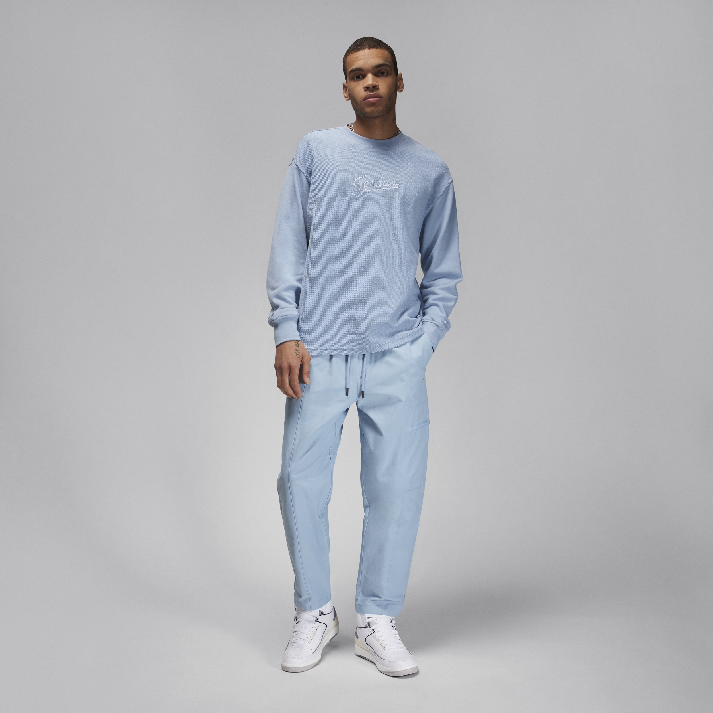 Men's Jordan Flight MVP Long-Sleeve Fleece Top - 4