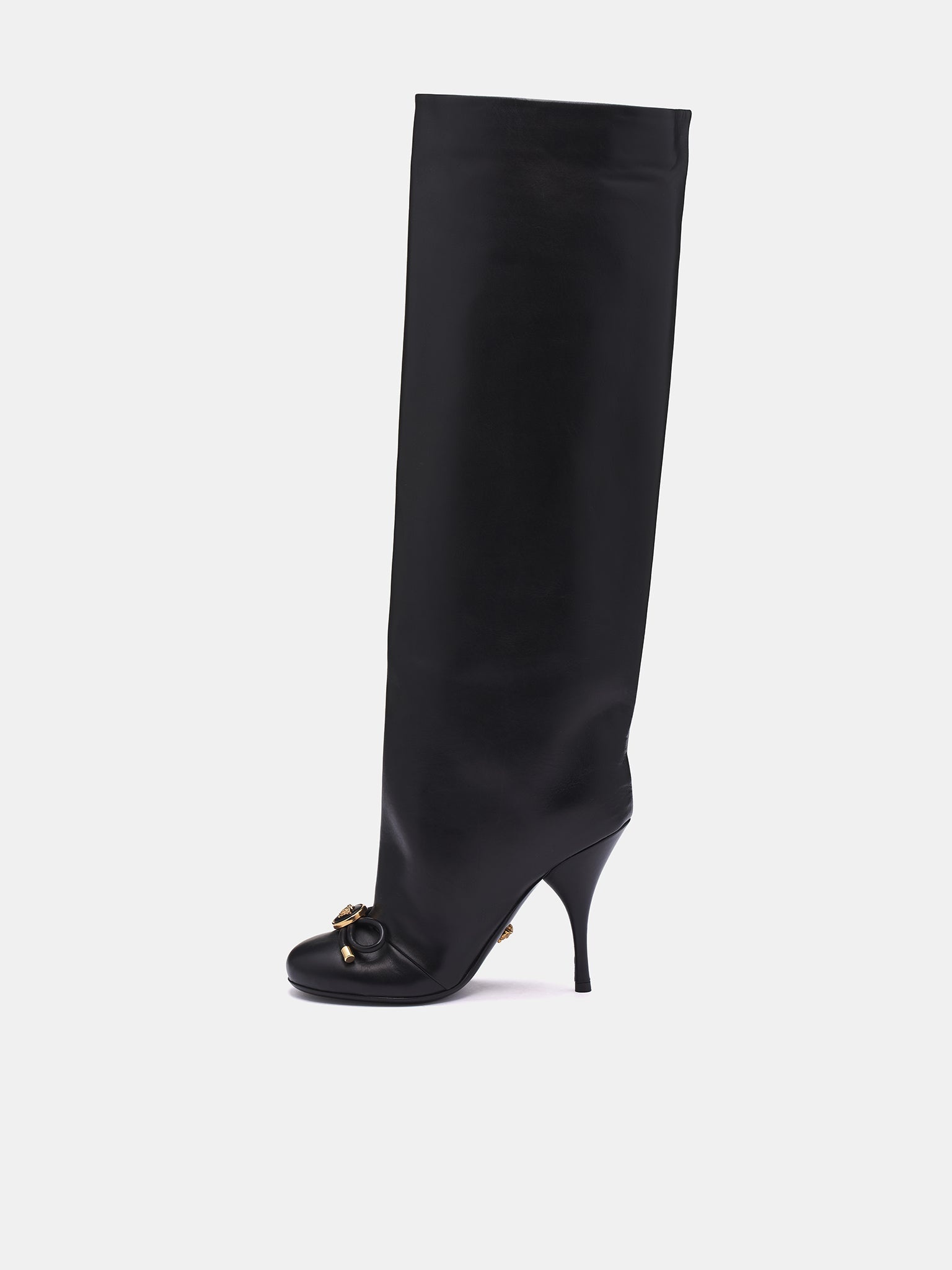 Opera Bow Knee-High Boots - 3