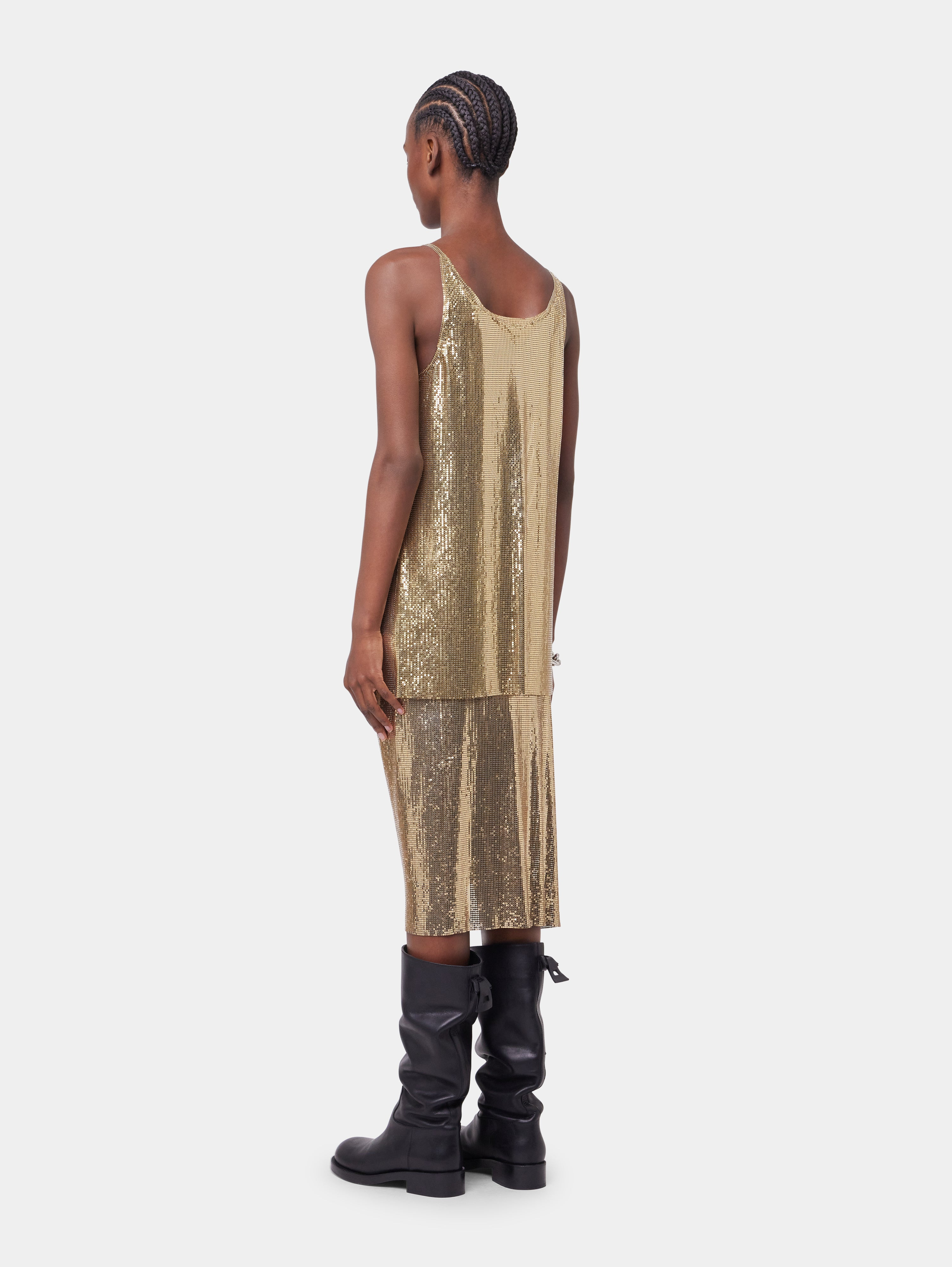 GOLD TANK TOP IN MESH - 4