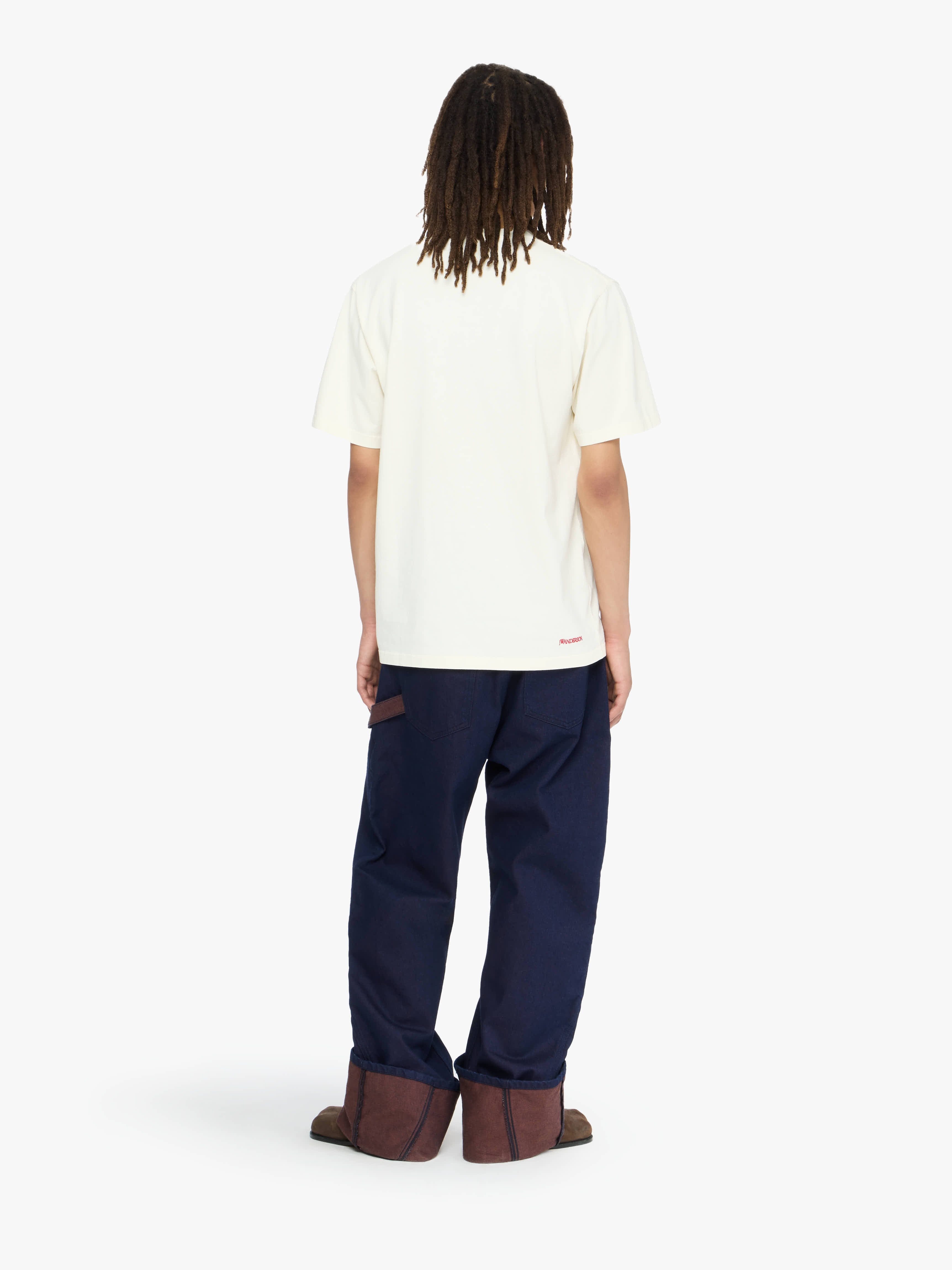 CONTRAST EMBROIDERY T-SHIRT - 3