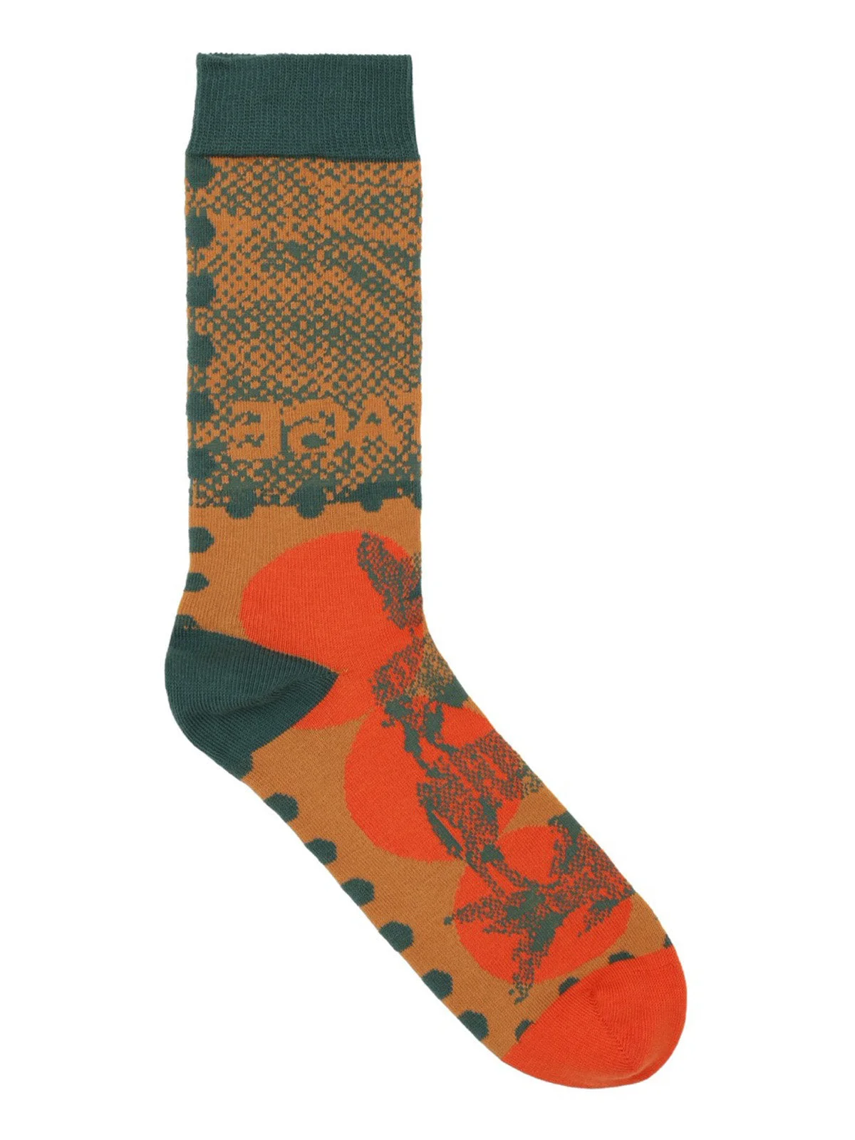 TOWER SOCK - POSTAGE MANDARIN DOTS - 1