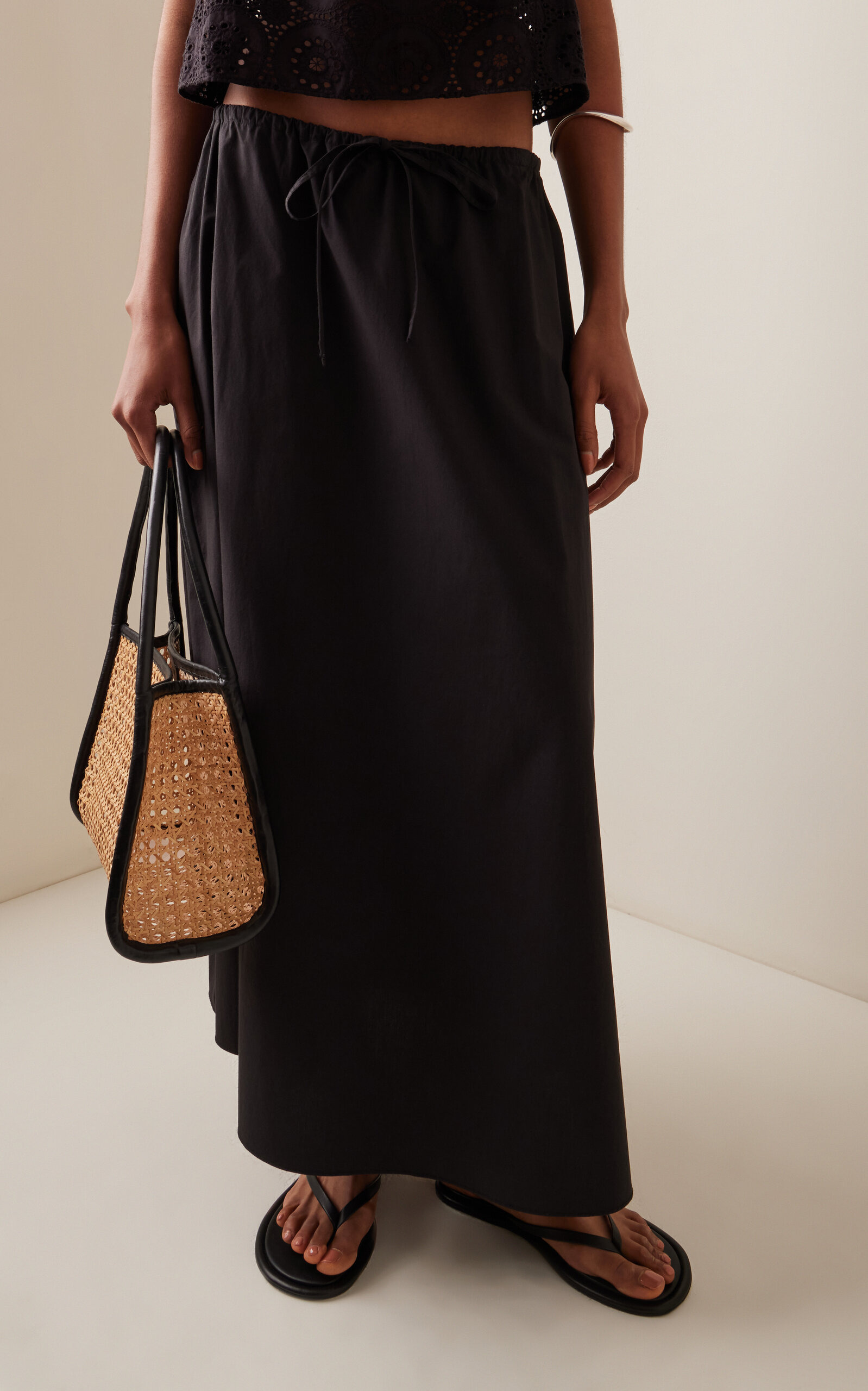 Cotton Skirt black - 3