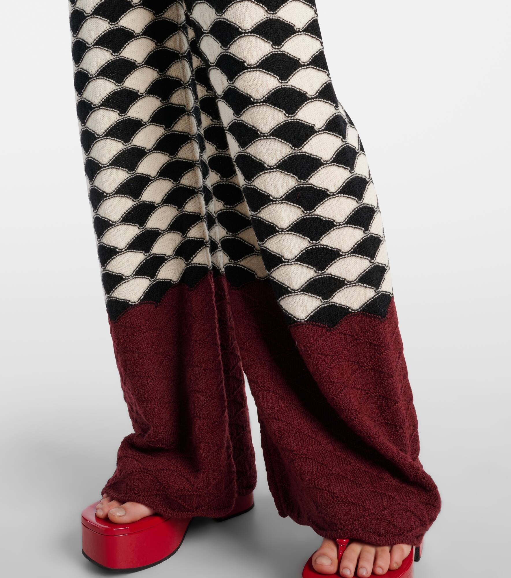 Lounge wool wide-leg pants - 5
