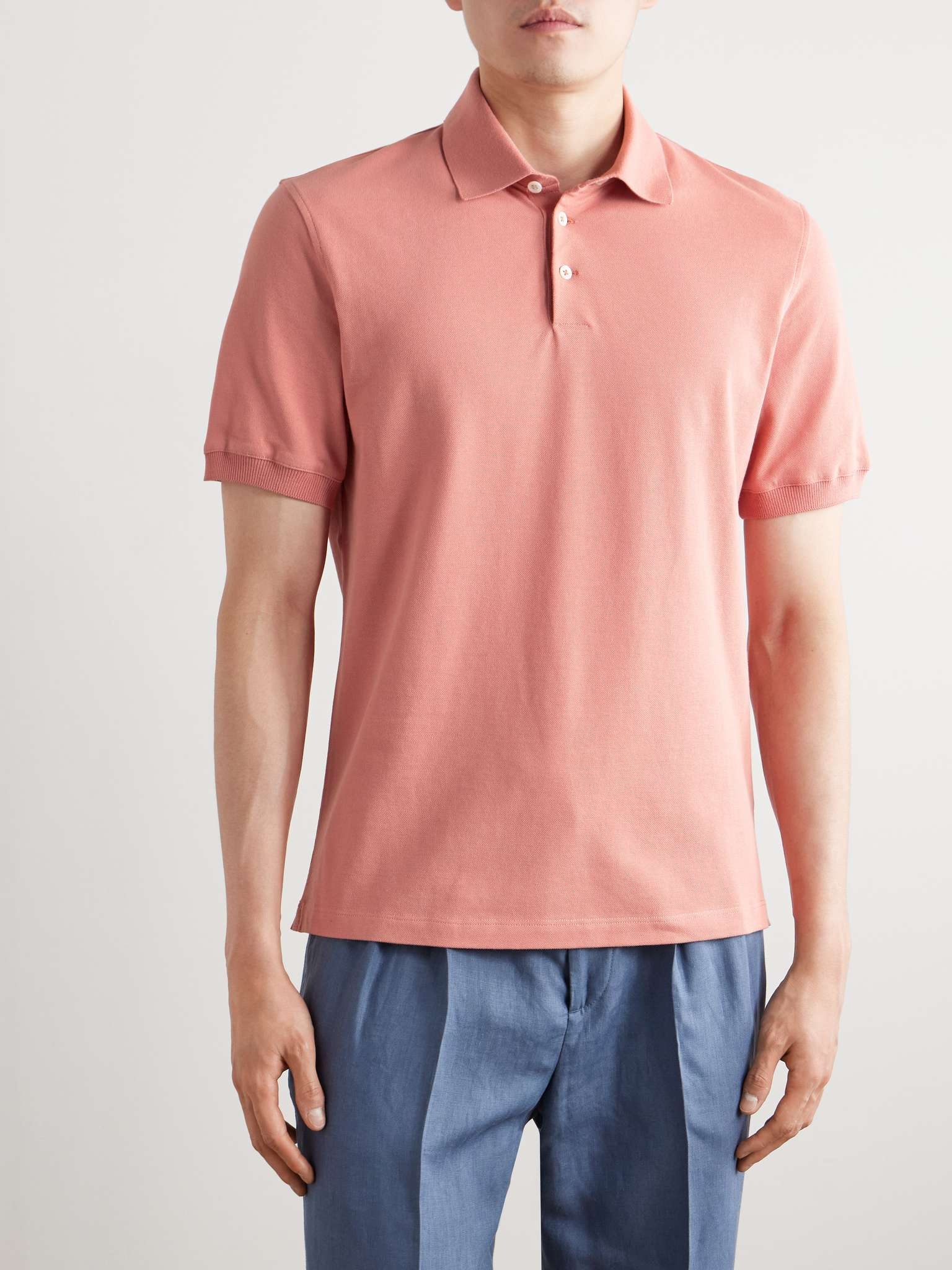 Slim-Fit Cotton-Piqué Polo Shirt - 3