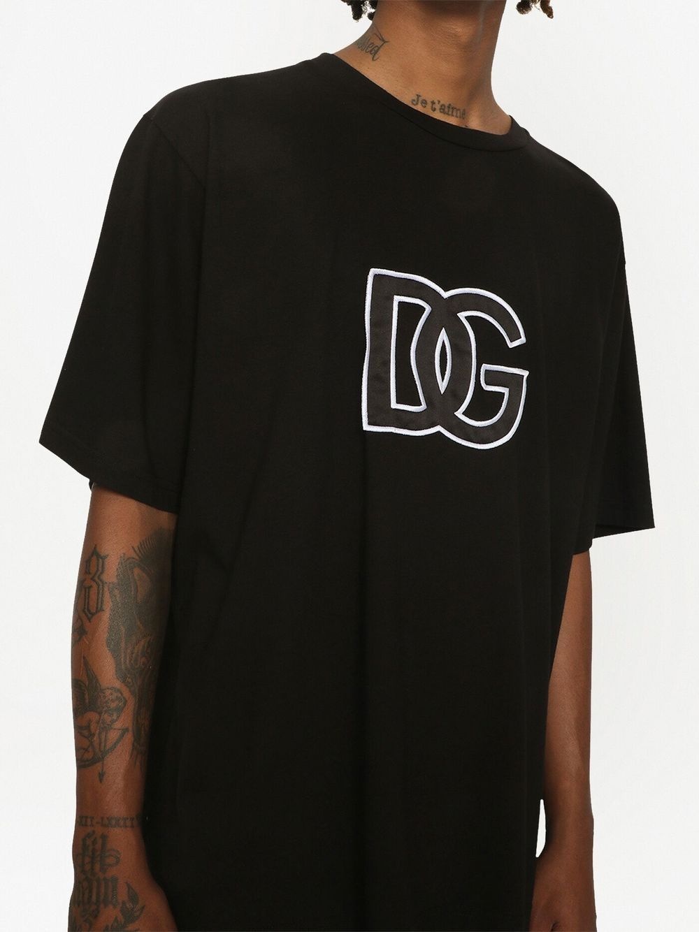 DG-logo print cotton T-shirt - 5