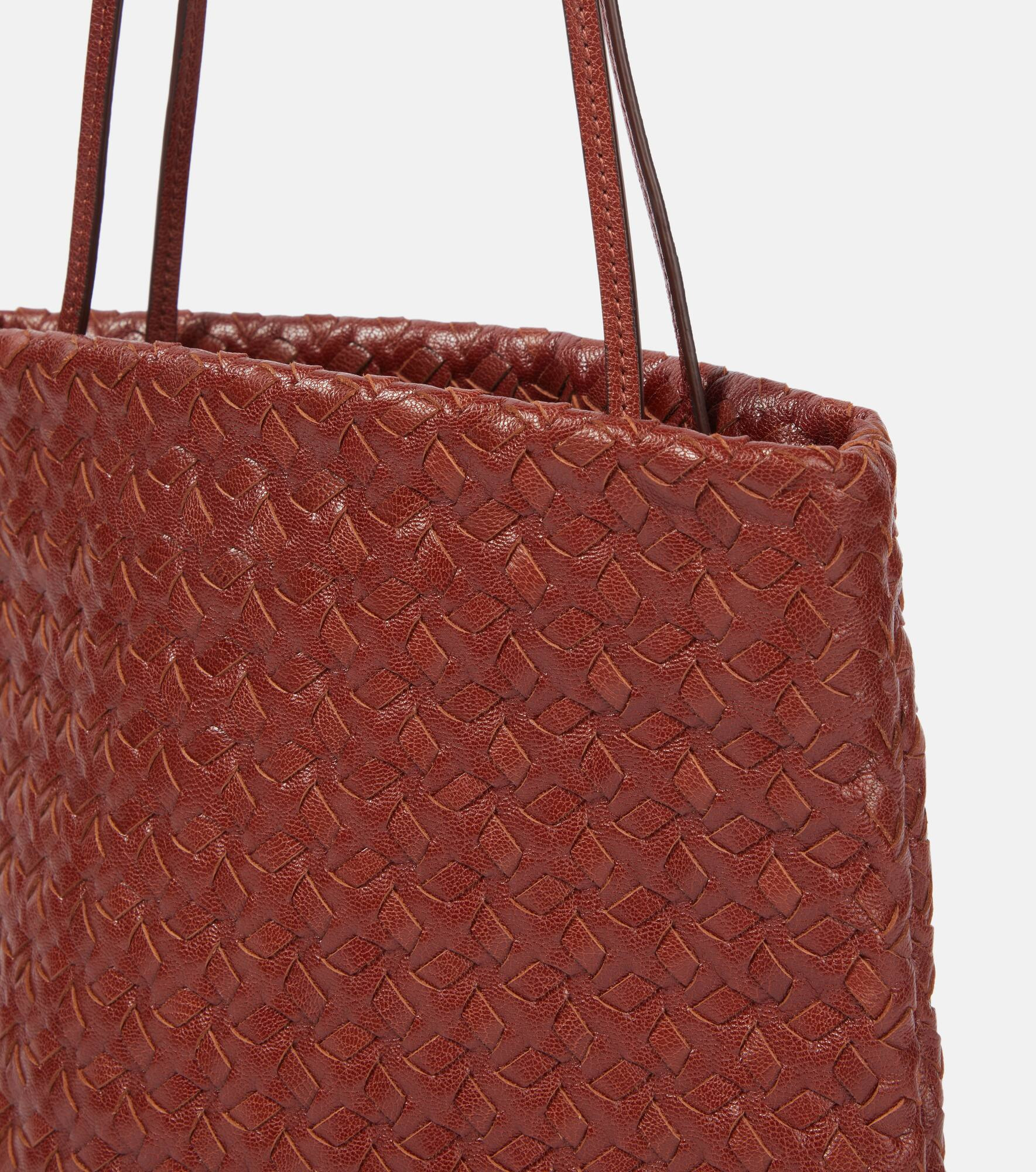Lilou woven leather shoulder bag - 6