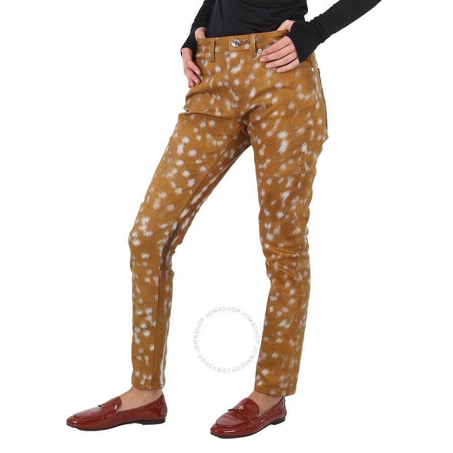 Burberry Ladies Honey Printed Pants - 5