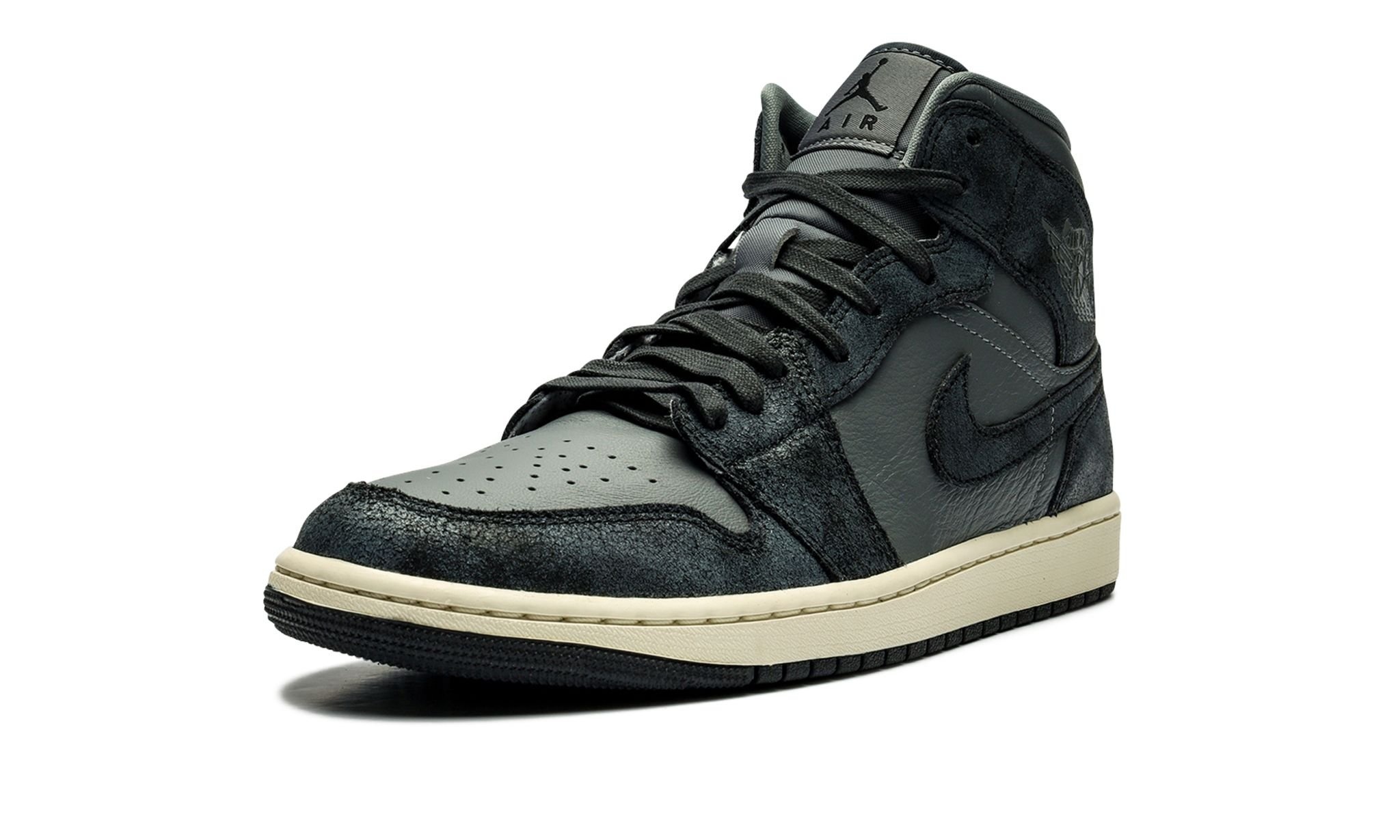 AIR JORDAN1 MID WMNS "DISTRESSED SMOKE GREY" - 4
