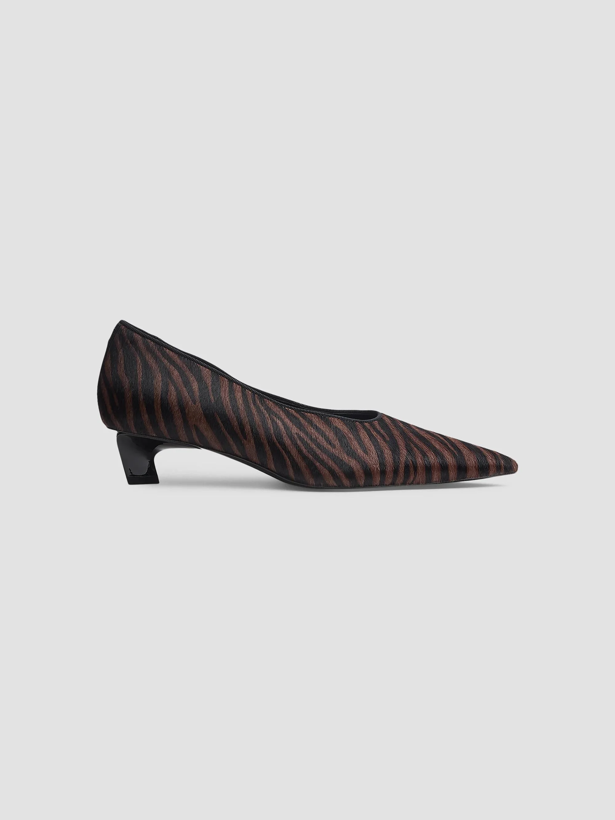 Women's Paloma 40MM Calf Hair & Leather Pumps - Coffee Zebra - 1